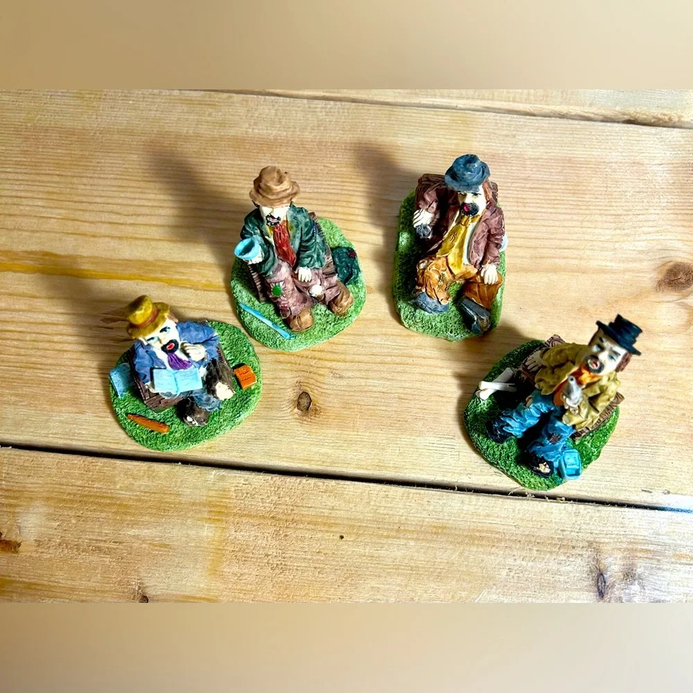Vintage Hobo Miniature Figurine Set